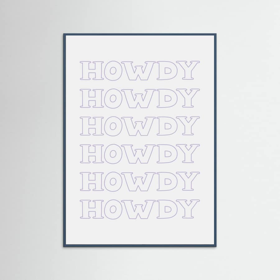 Plakat Purple Howdy – plakat i druk artystyczny