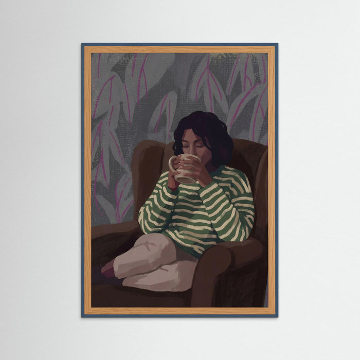 Teal Wood Quiet Contemplation