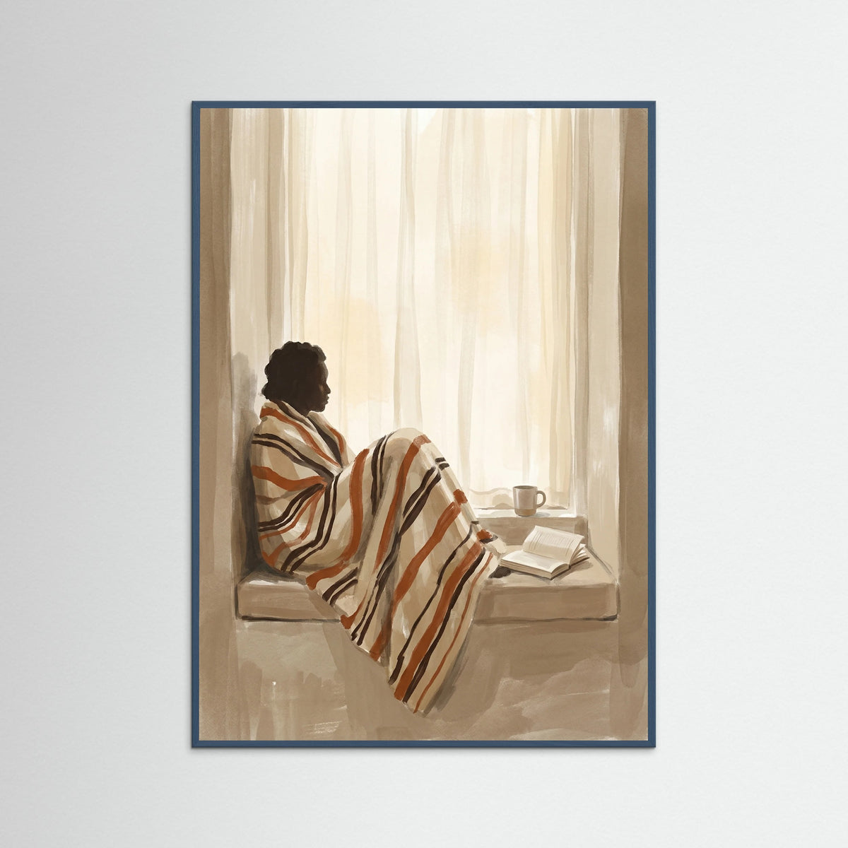 Teal Wood Quiet Morning Read