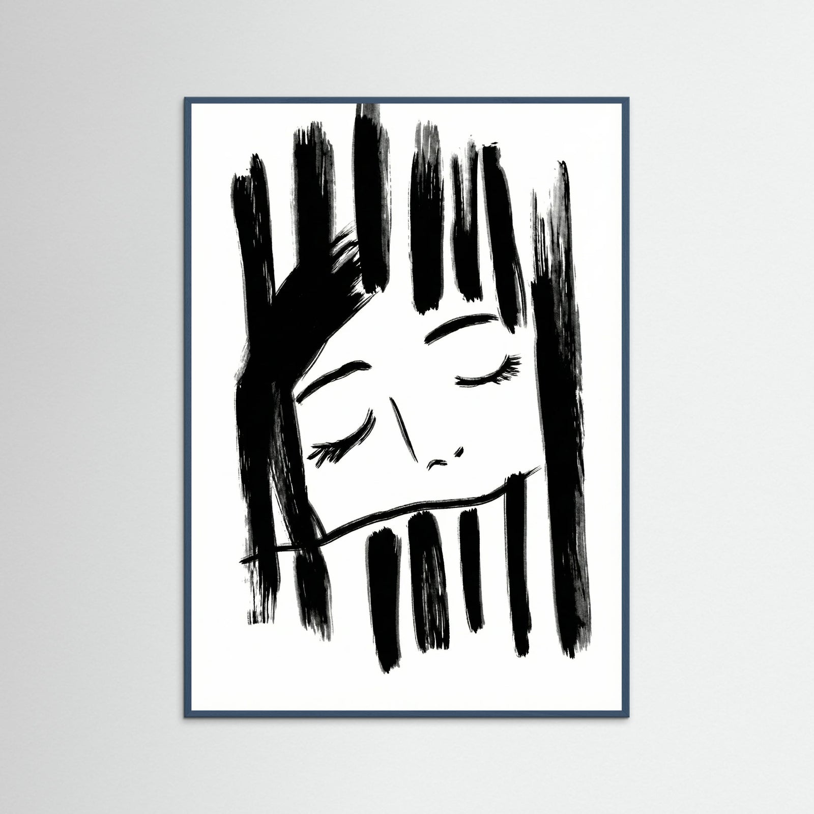 Teal Wood Quiet Reflection Black