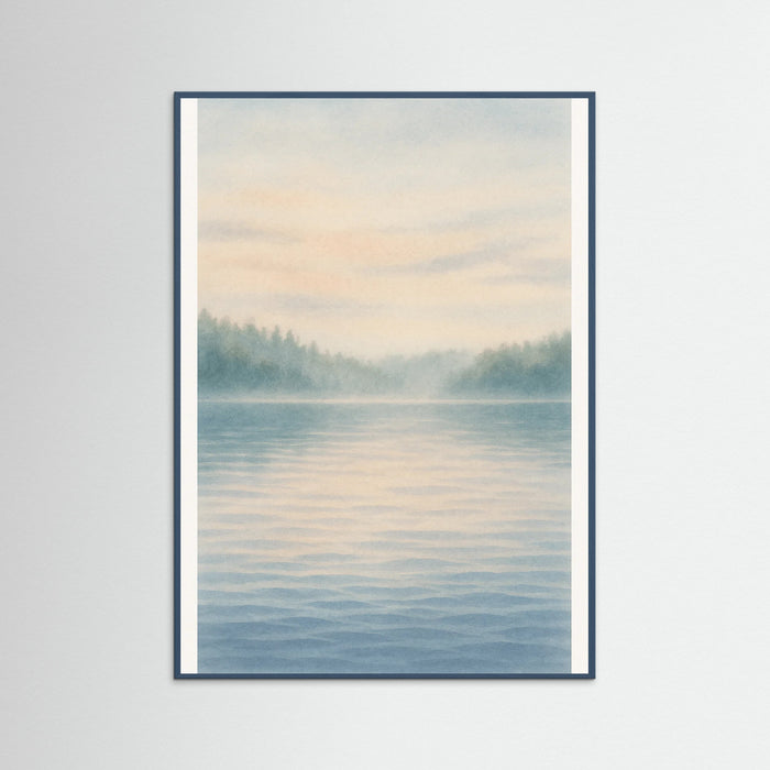 Teal Wood Quiet Reflection