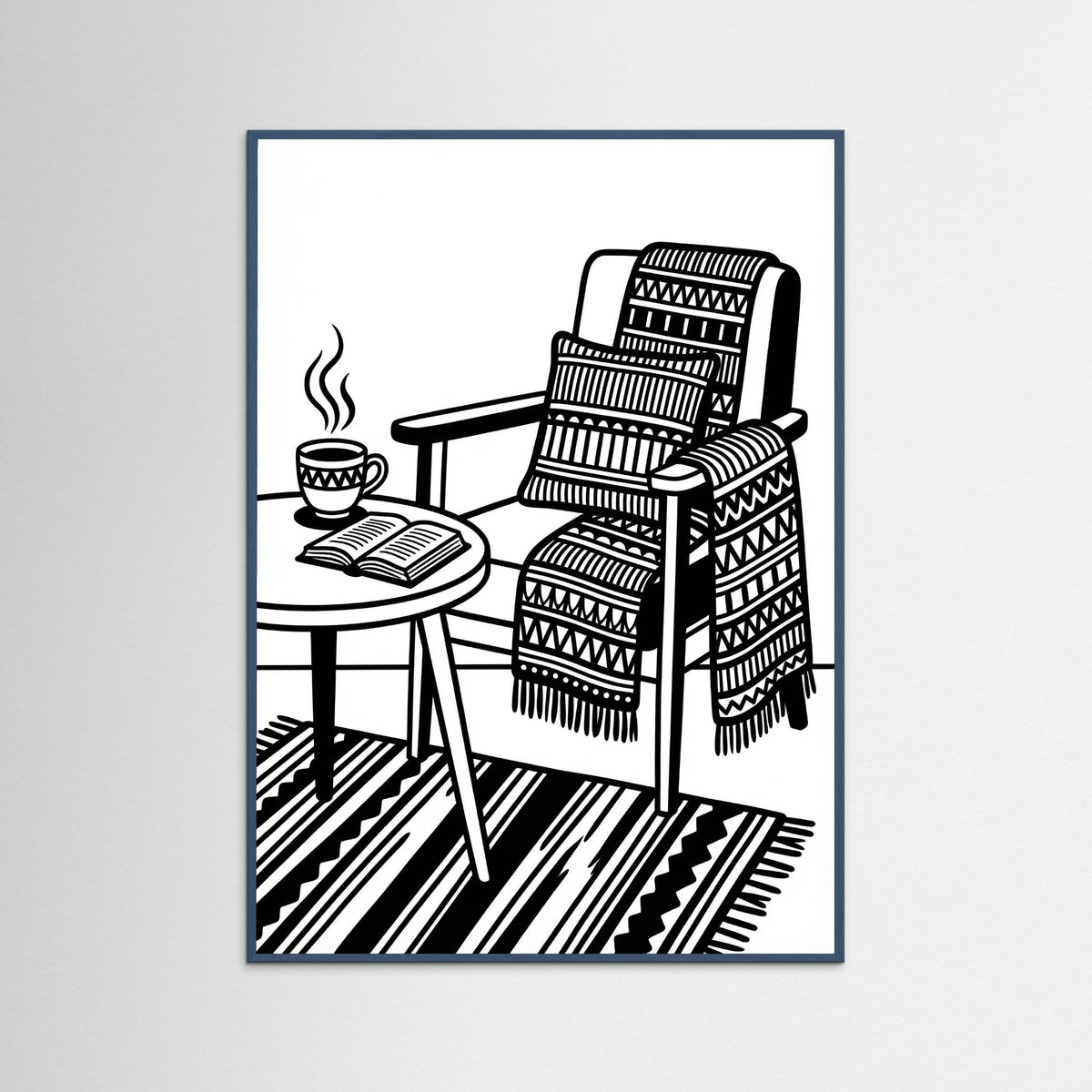 Teal Wood Quiet Repose