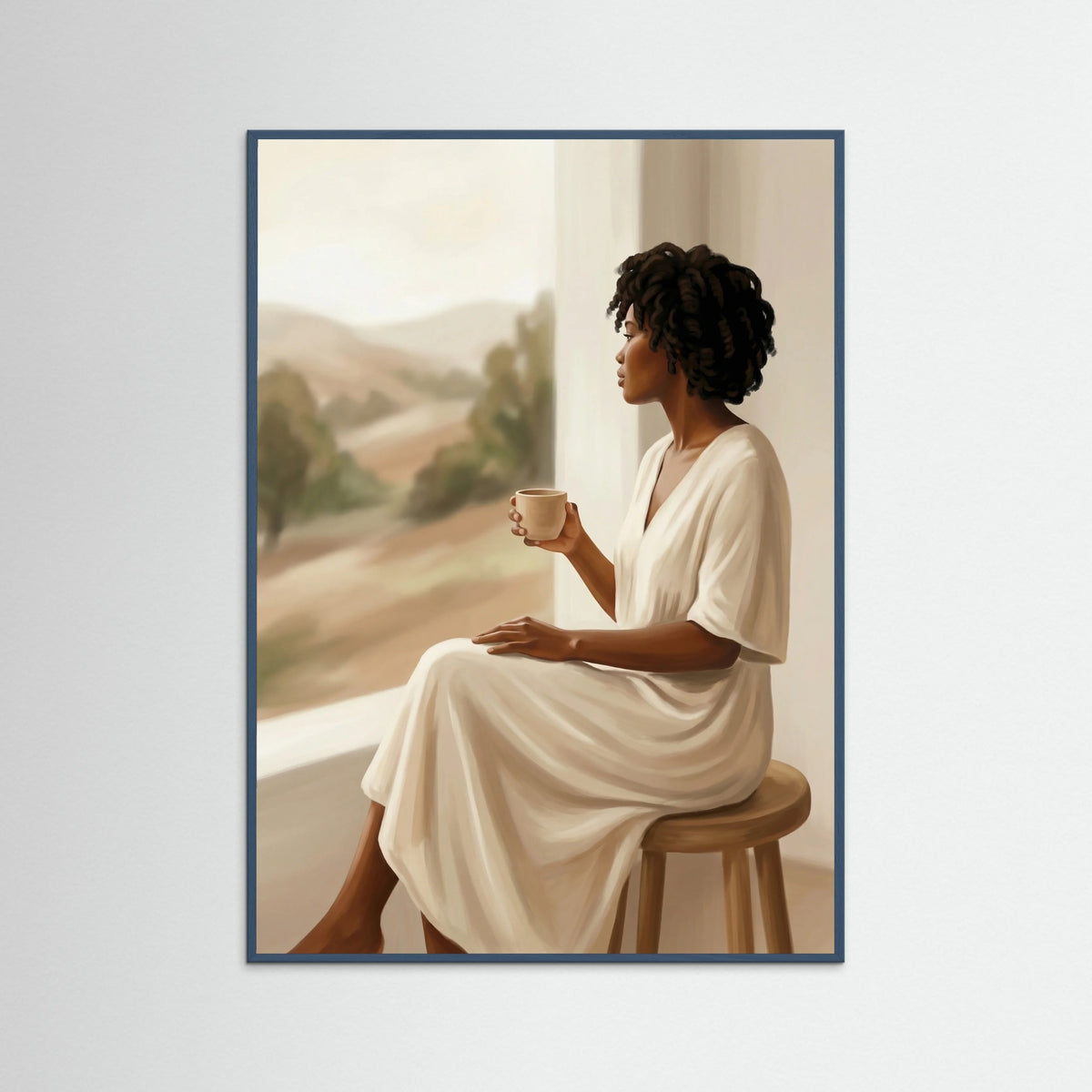 Teal Wood Quietude Reclined