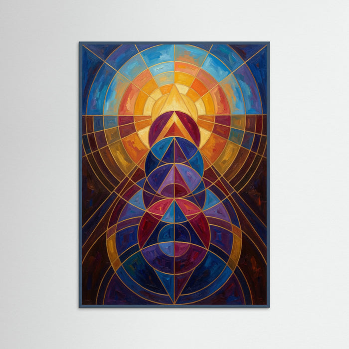 Teal Wood Radiant Mandala