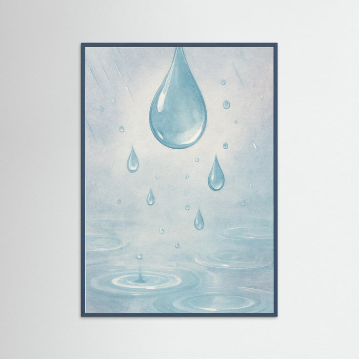 Teal Wood Rainy Day