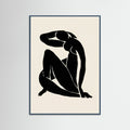 Teal Wood Reclining Form