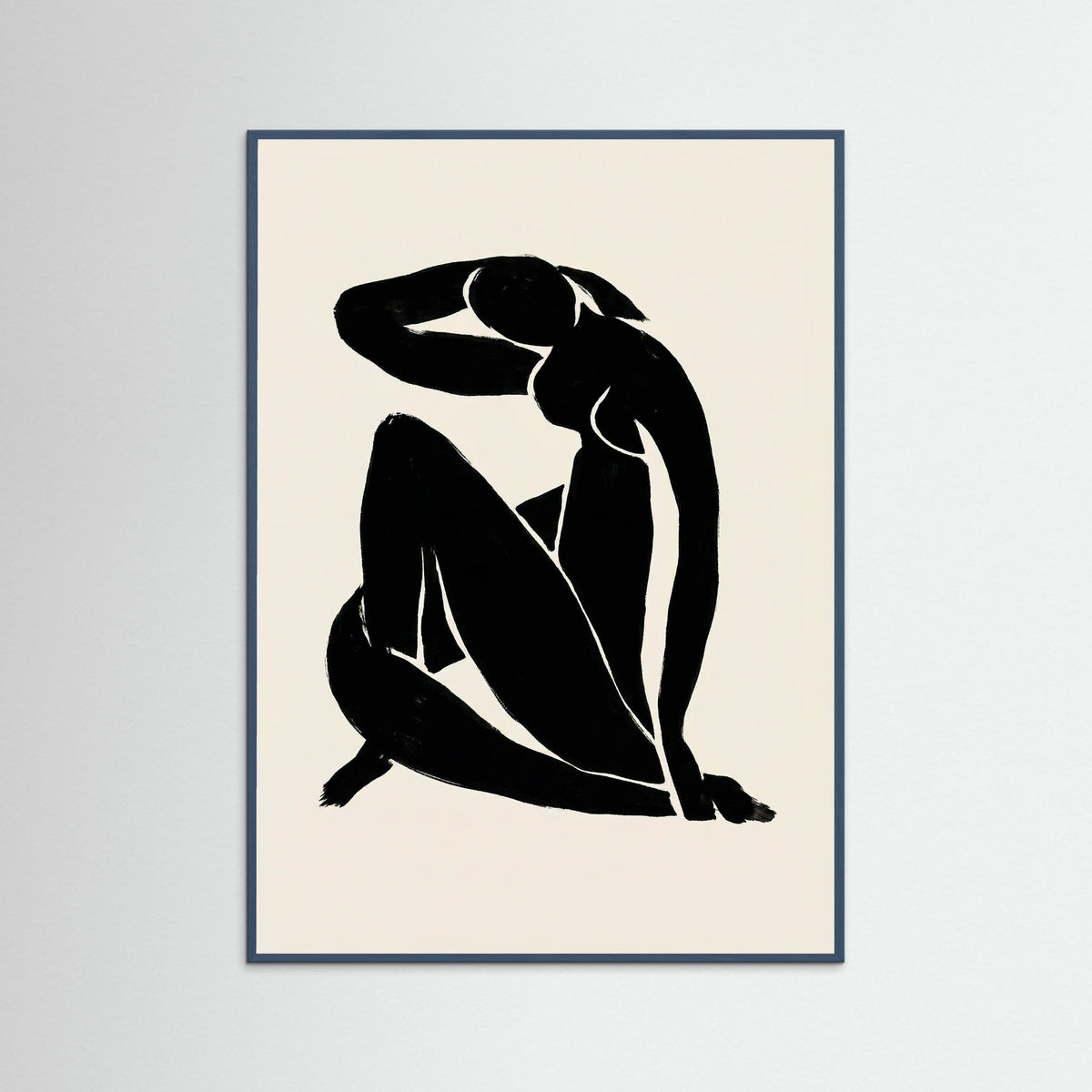 Teal Wood Reclining Form