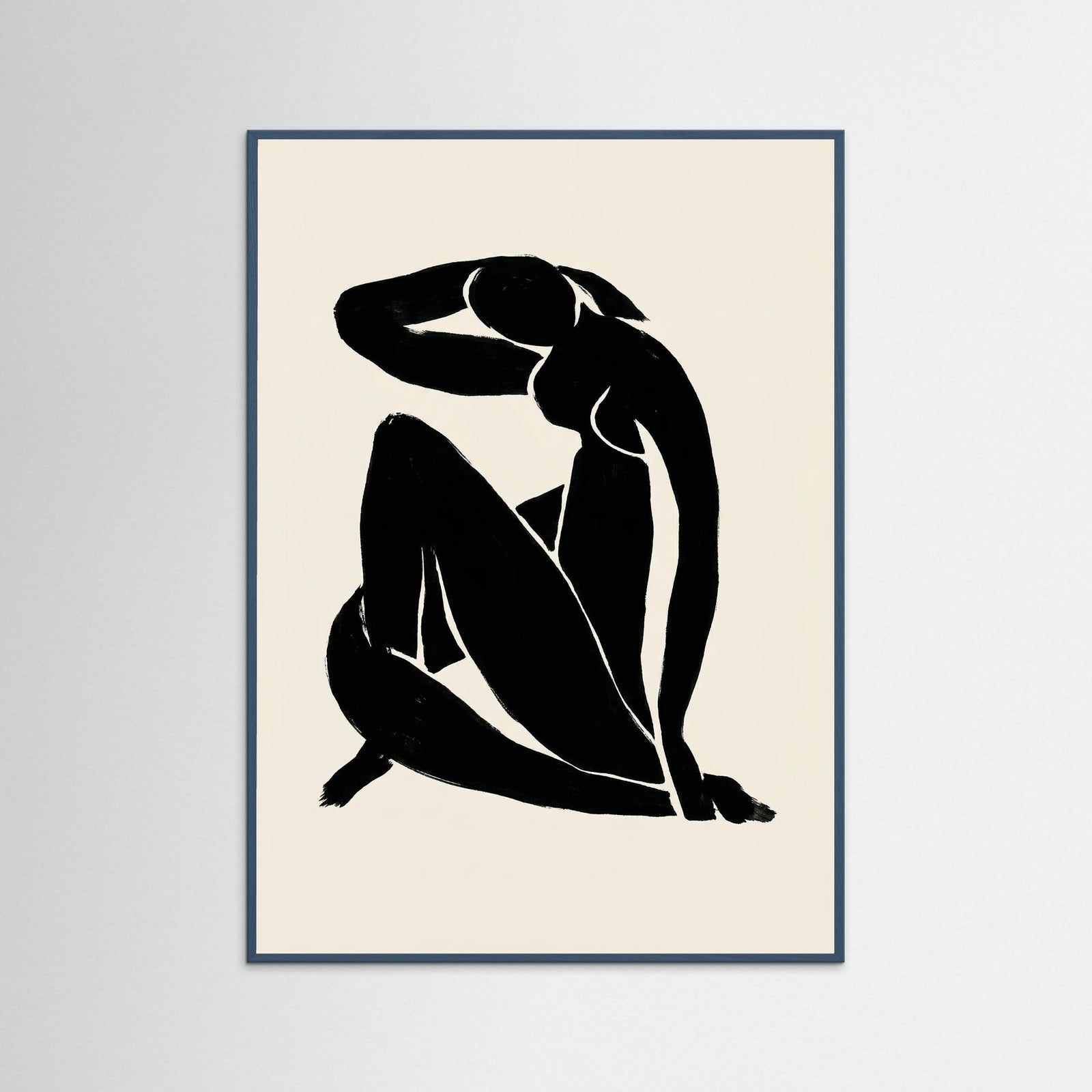 Teal Wood Reclining Form
