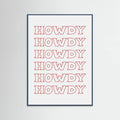 Red Howdy Poster – poster and art print