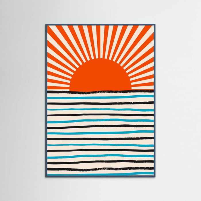 Poster Red Sun and Sea – poster e stampa artistica