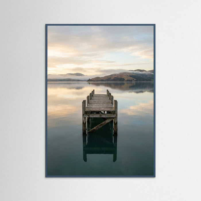 Teal Wood Reflective Solitude