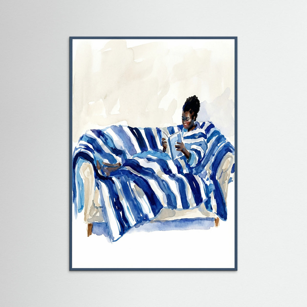 Teal Wood Relaxed Blue Comfort