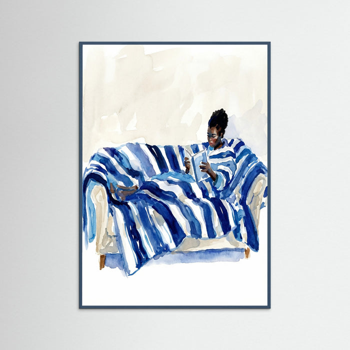 Teal Wood Relaxed Blue Comfort