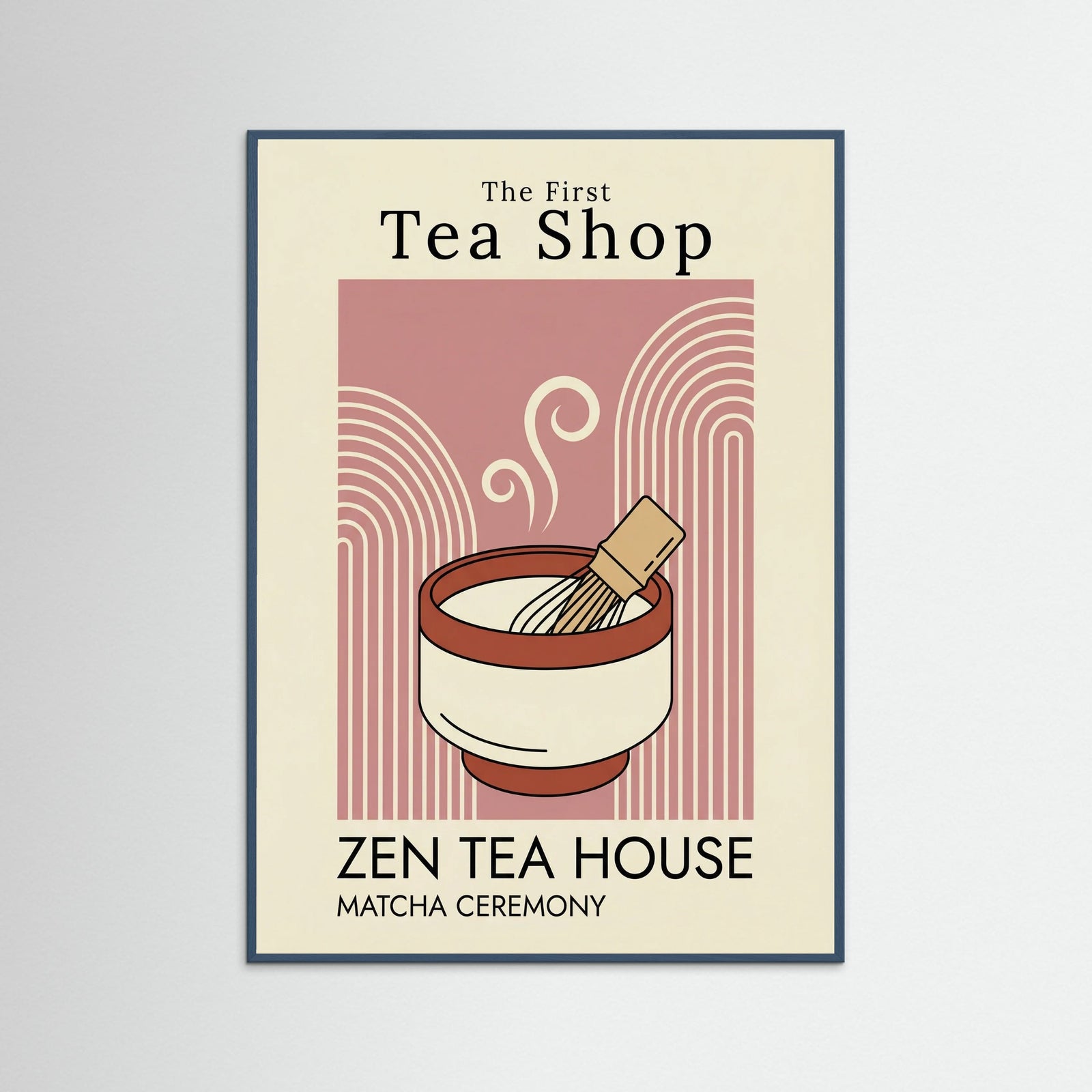 Teal Wood Retro Ramen Graphic