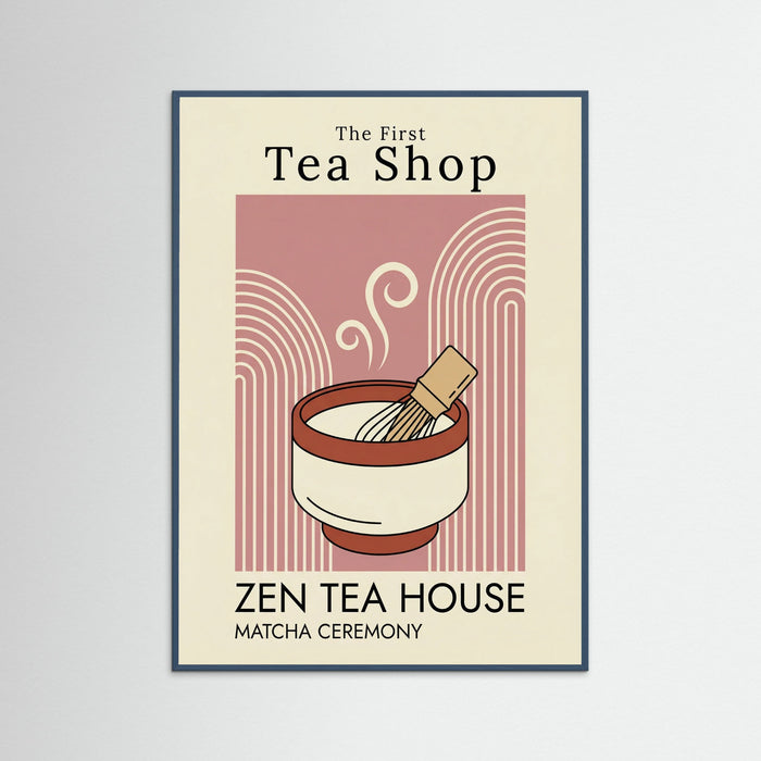 Teal Wood Retro Ramen Graphic