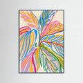 Teal Wood Rhythms of Bloom — The Crayon Jungle Poster