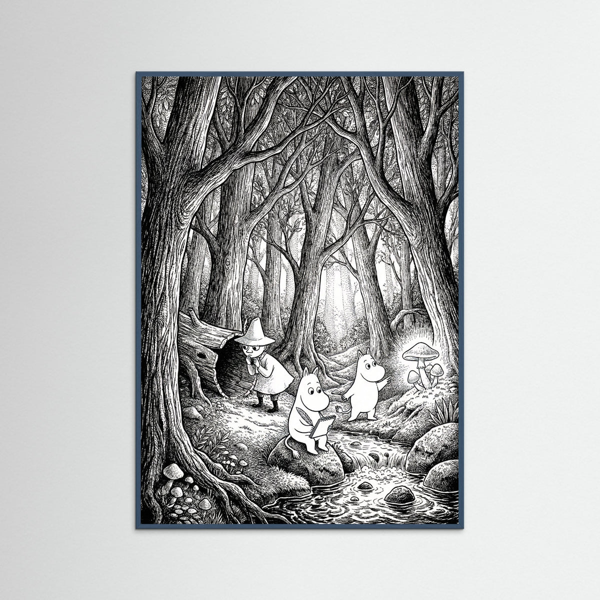 Teal Wood Rocky Shoreline Adventure