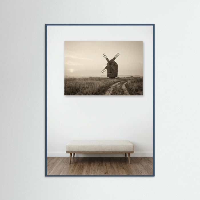 Teal Wood Rural Sepia Calm