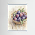 Teal Wood Rustic Grape Abundance