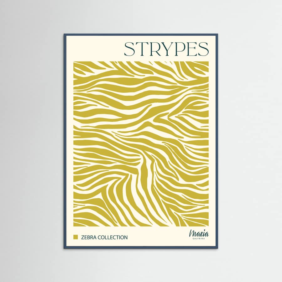 STRIPES. Zebra Collection Poster – plakat og kunsttryk