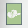 Plakat Sage Green Cowboy Hat – plakat i druk artystyczny