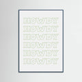 Plakat Sage Green Howdy – plakat i druk artystyczny