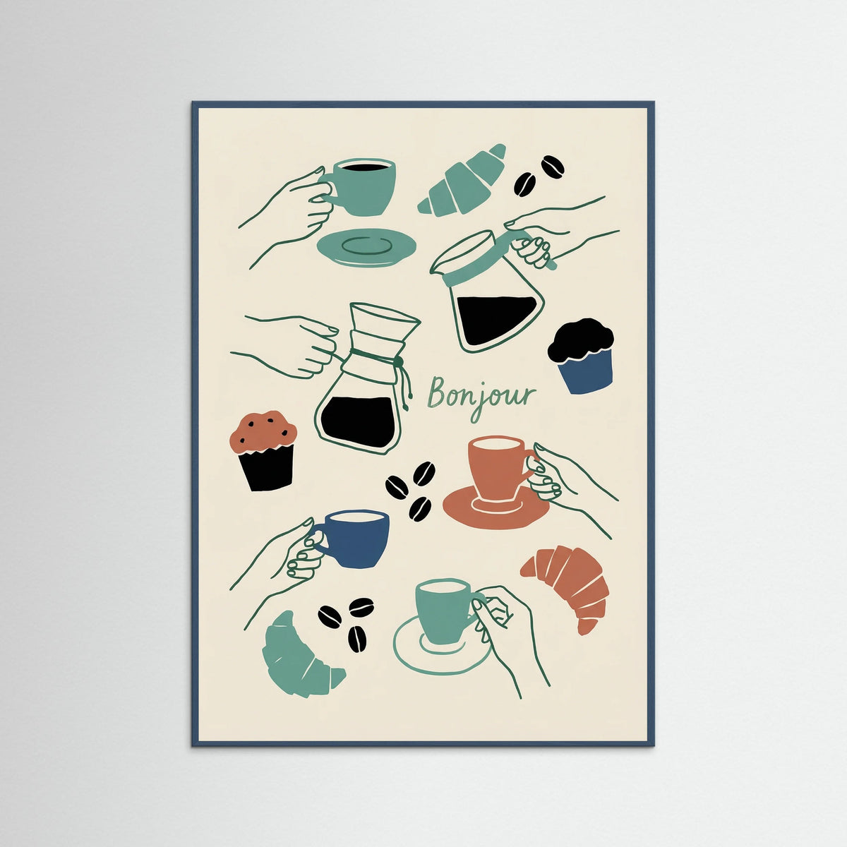 Teal Wood Sant Toast