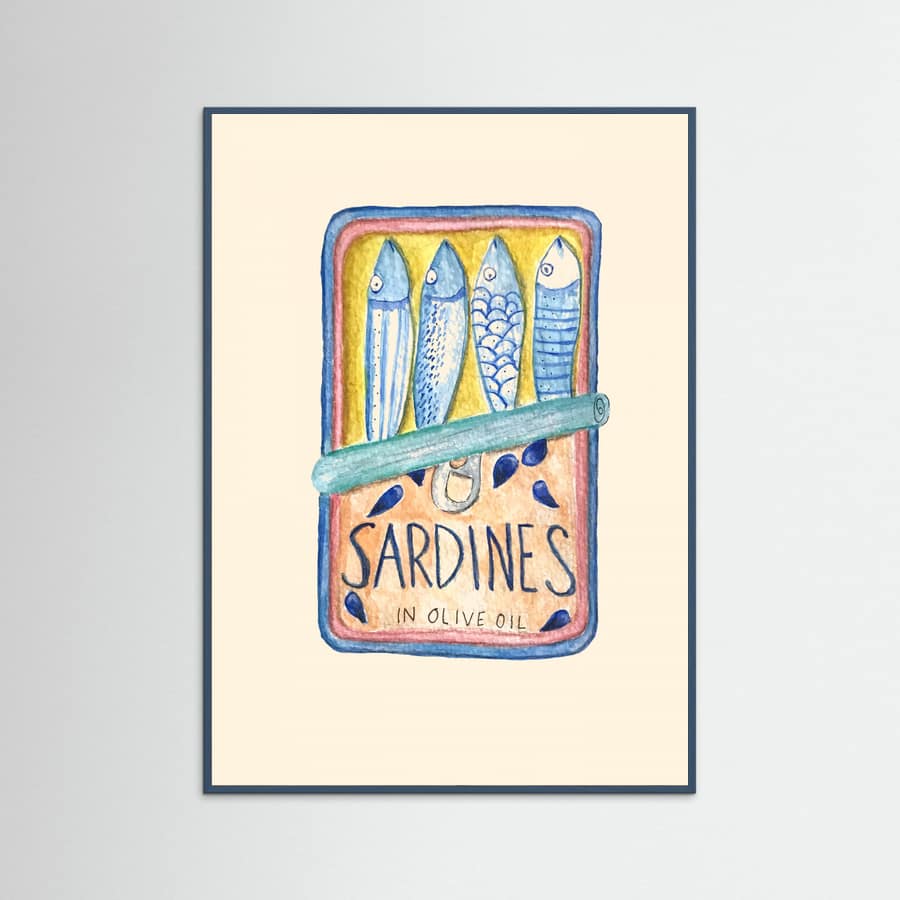 Sardines Poster – Poster und Kunstdruck