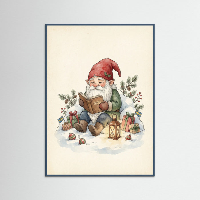 Teal Wood Scandinavian Holiday Gnomes