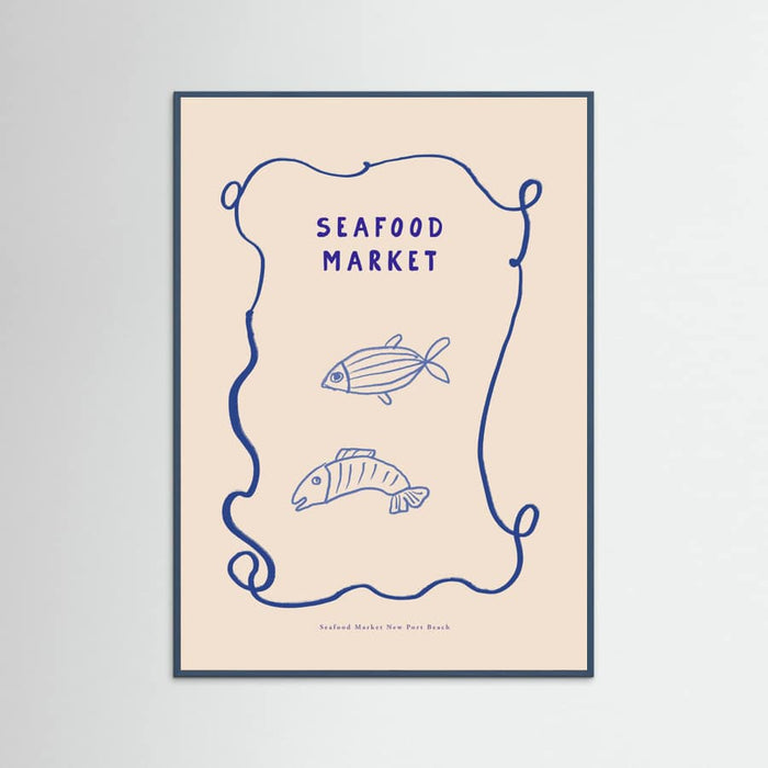 Seafoodmarket -juliste – juliste ja taidepainatus