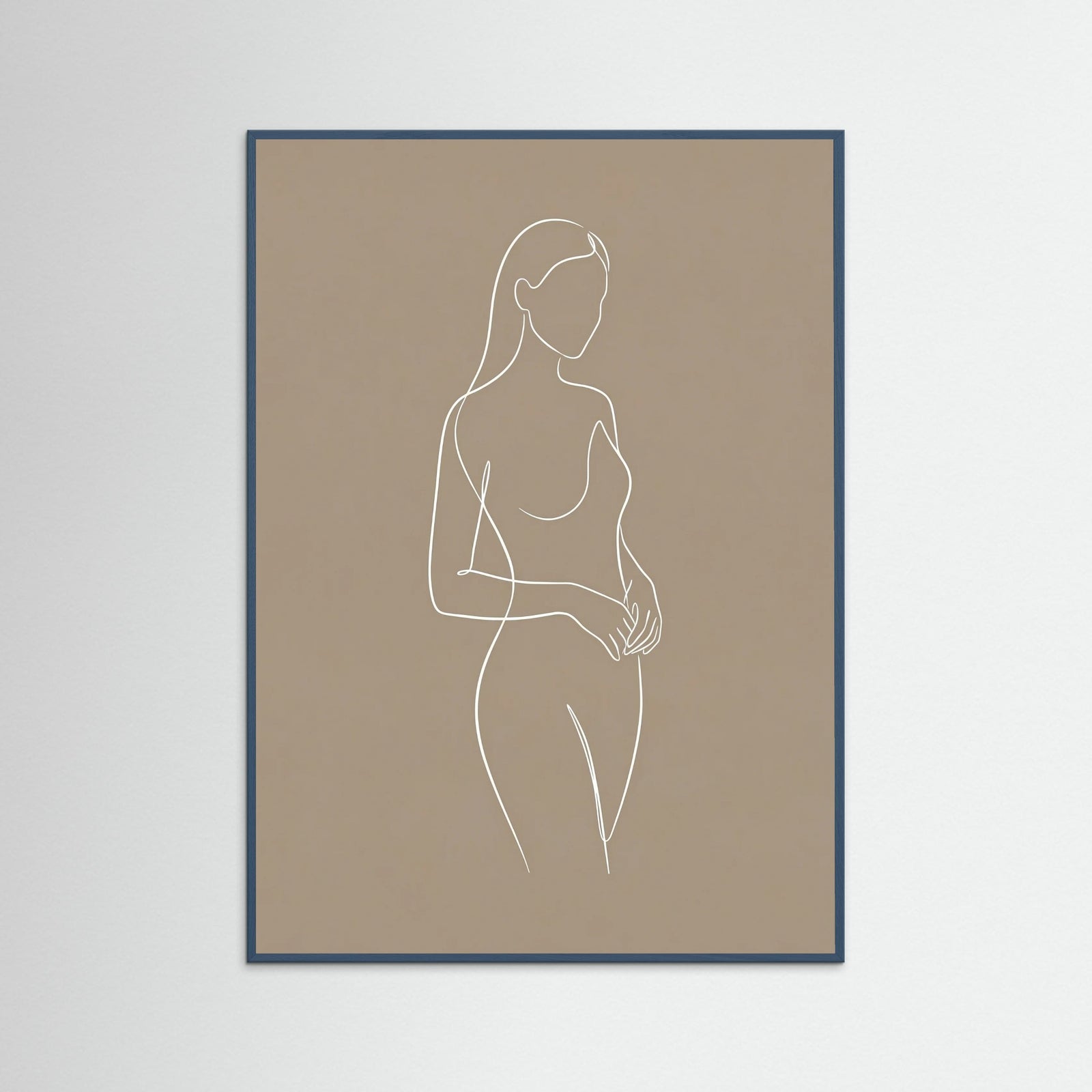 Teal Wood Seated Serenity Beige