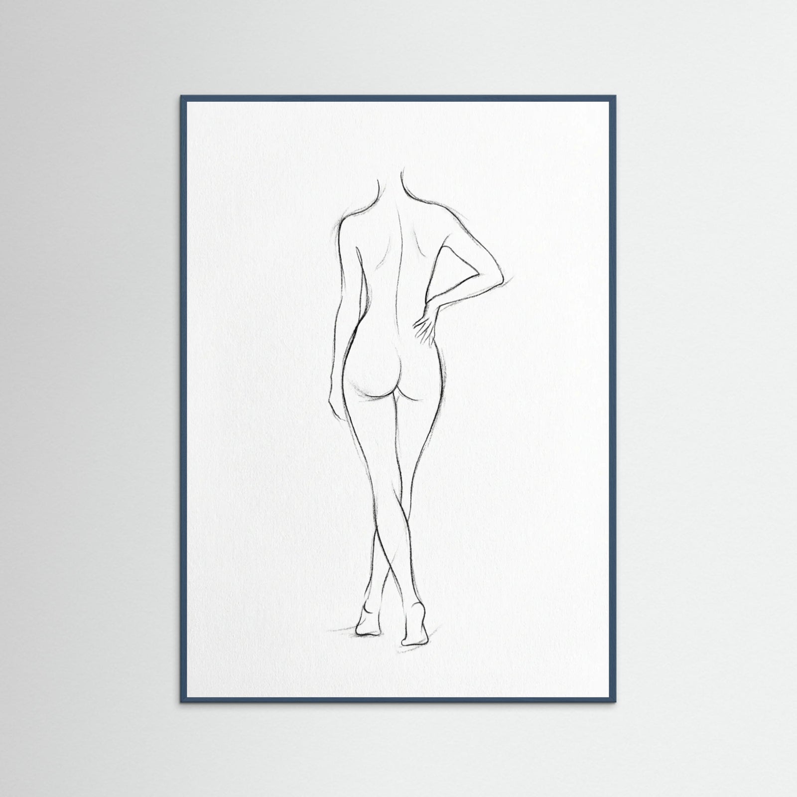 Teal Wood Seated Serenity