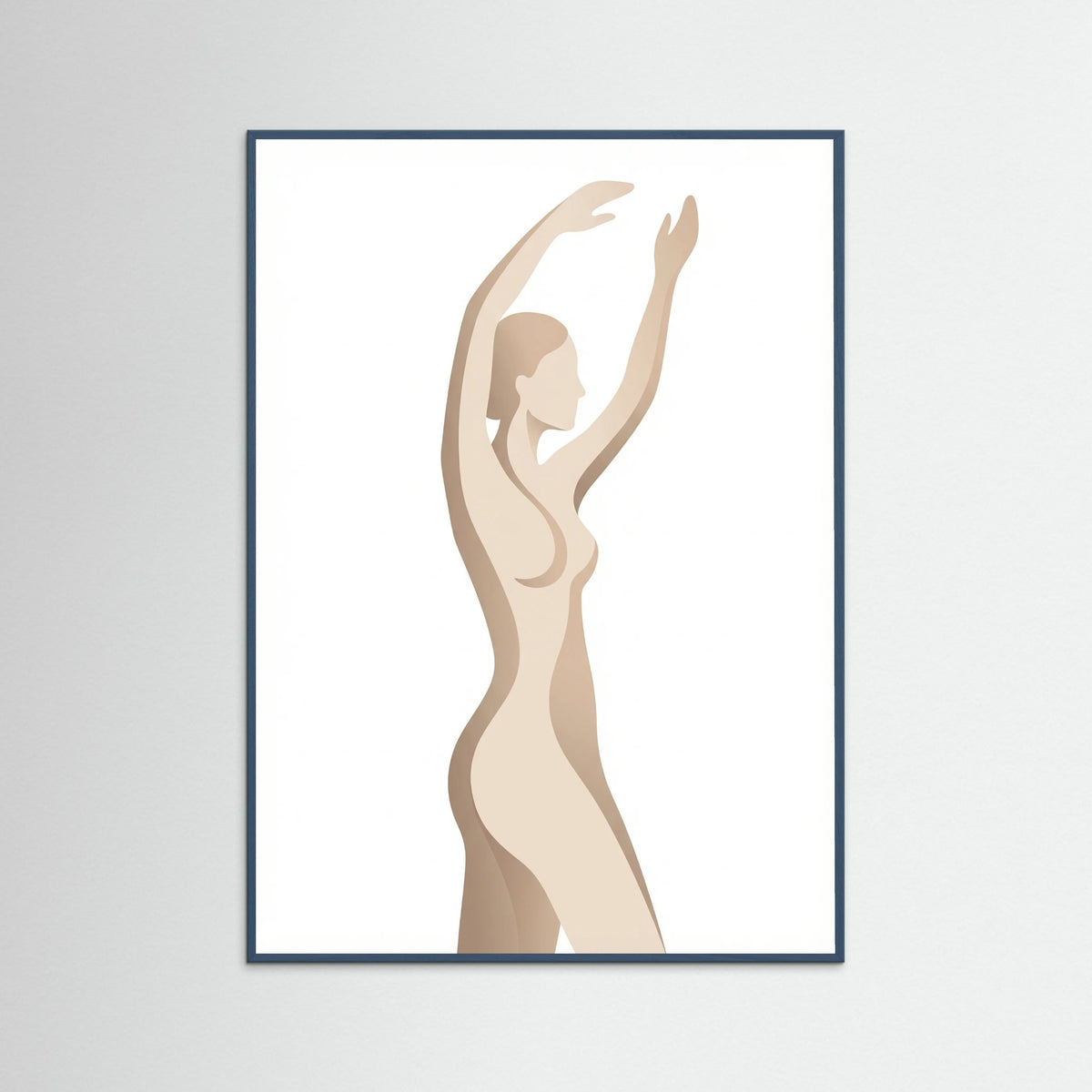 Teal Wood Seated Serenity