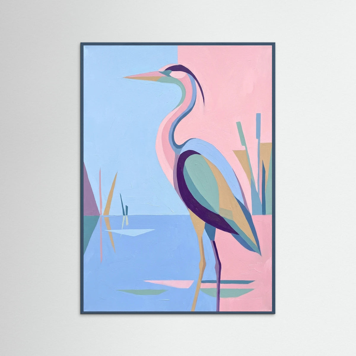 Teal Wood Seated Serenity