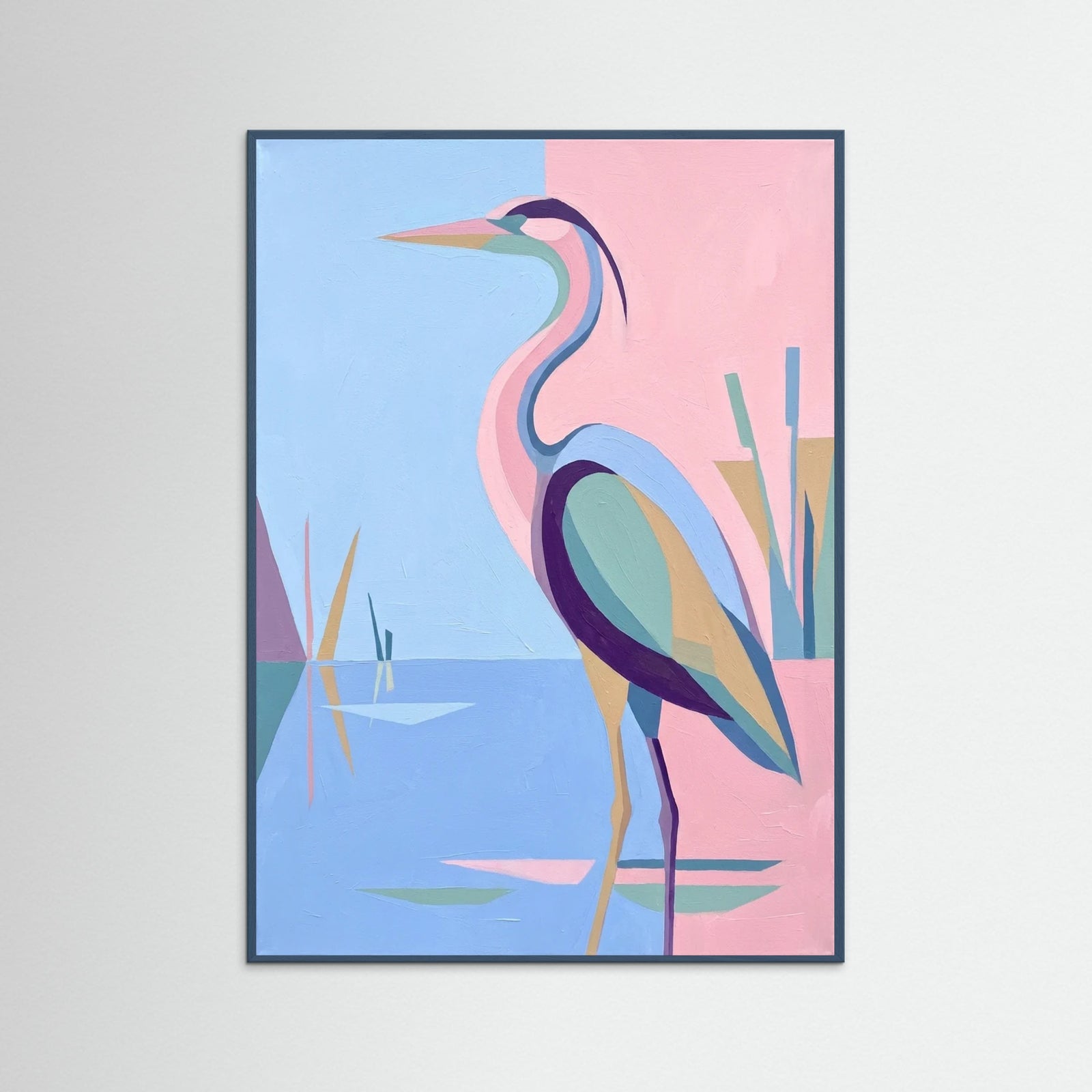 Teal Wood Seated Serenity