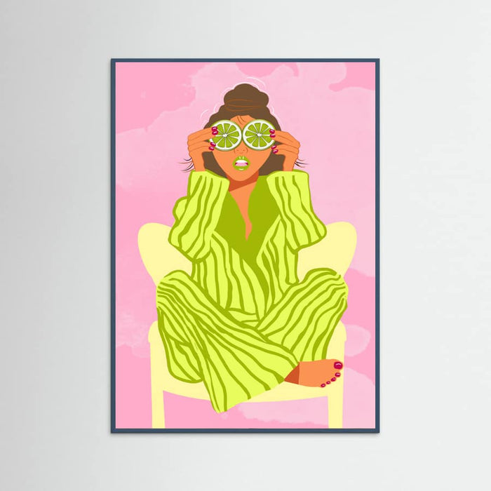 See the World Through a Lime Poster – plakat og kunsttryk