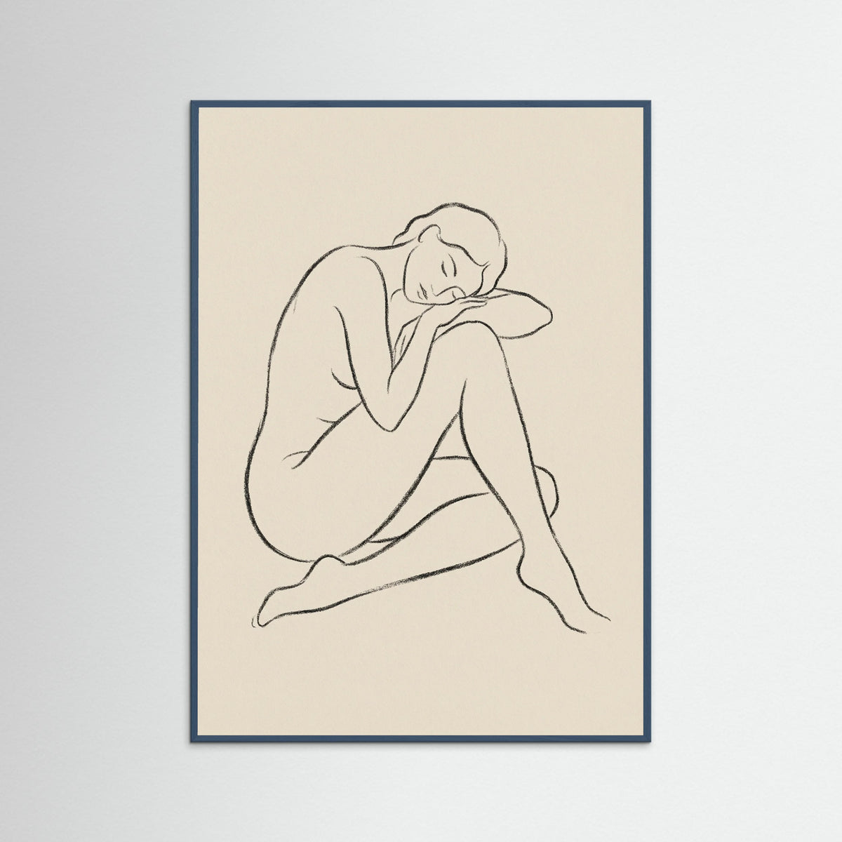 Teal Wood Serene Gaze