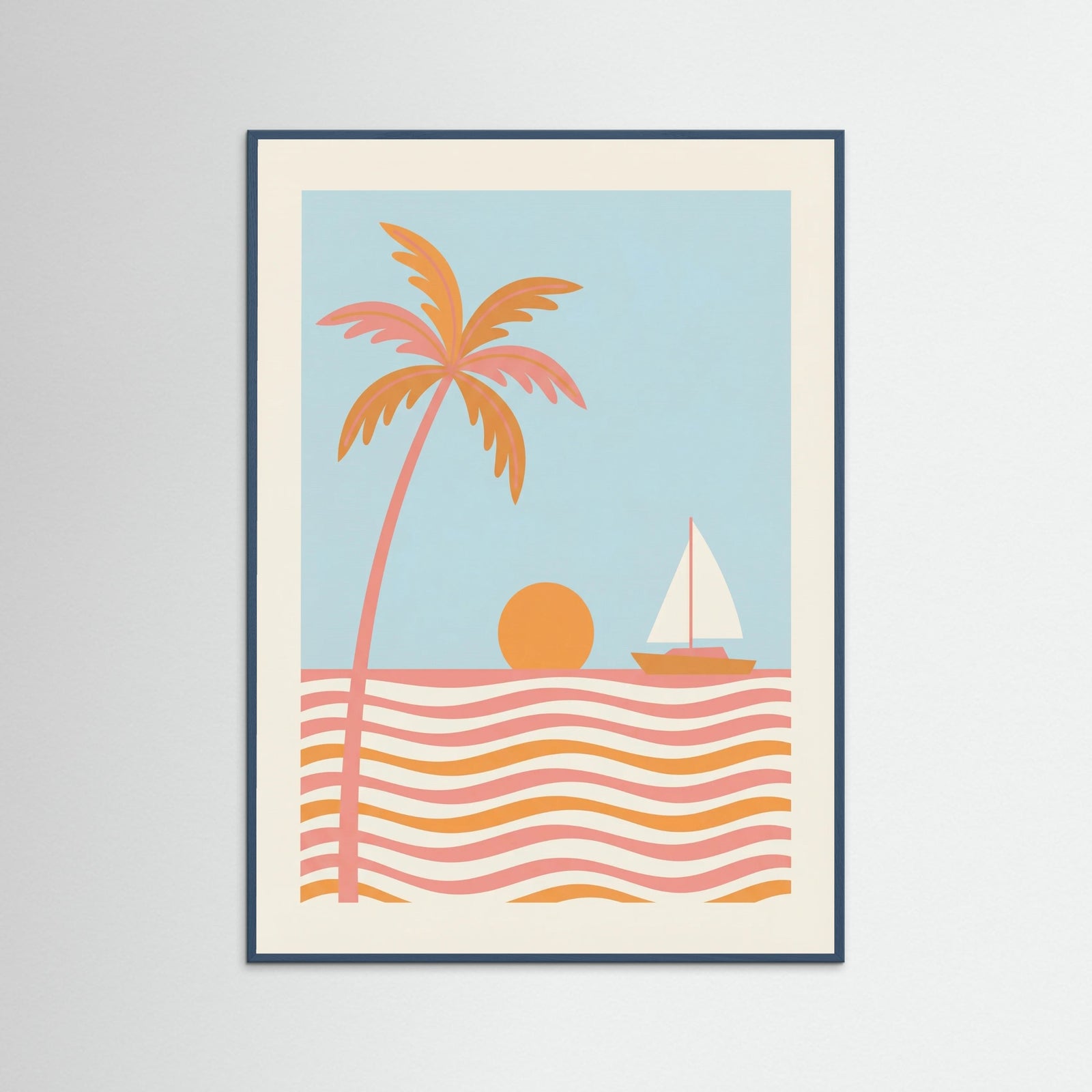 Teal Wood Serene Horizon