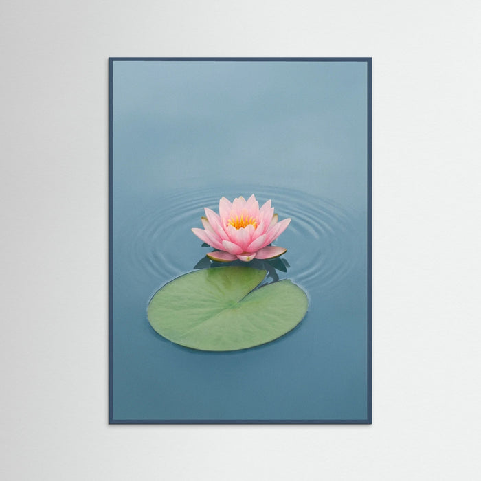 Teal Wood Serene Lotus