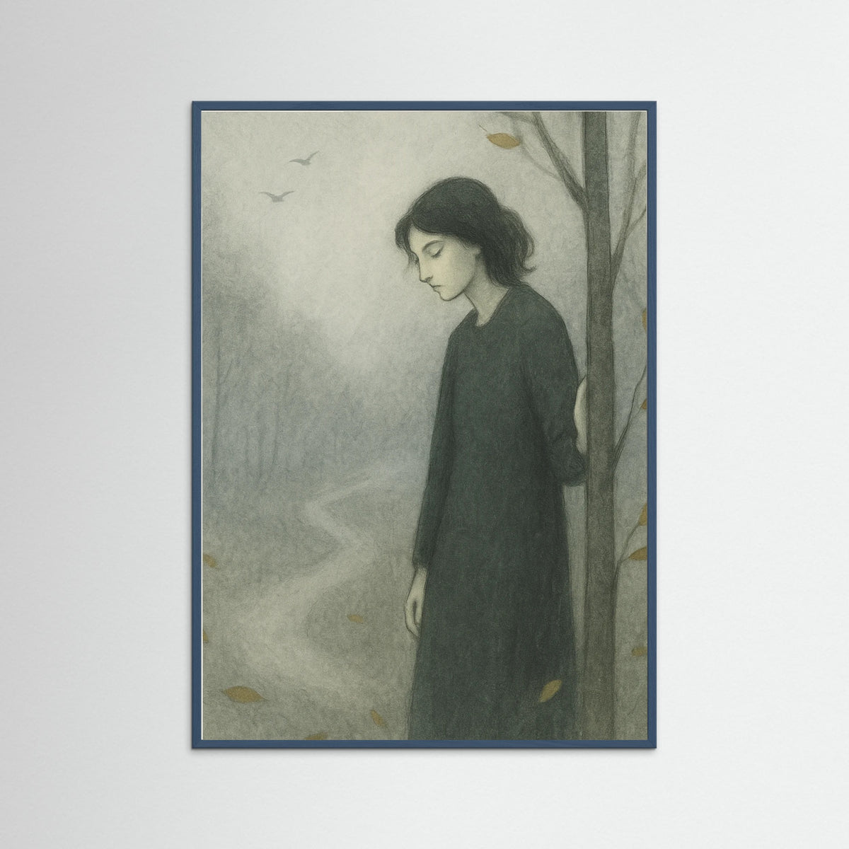 Teal Wood Serene Ponder