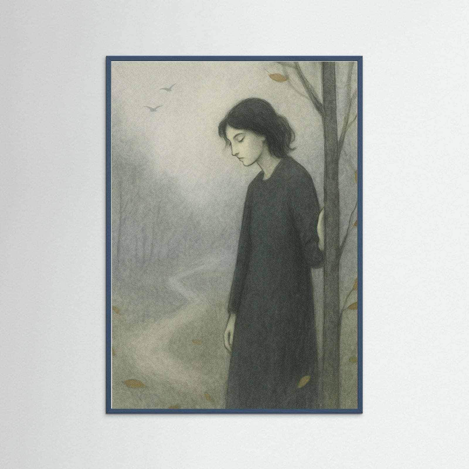 Teal Wood Serene Ponder