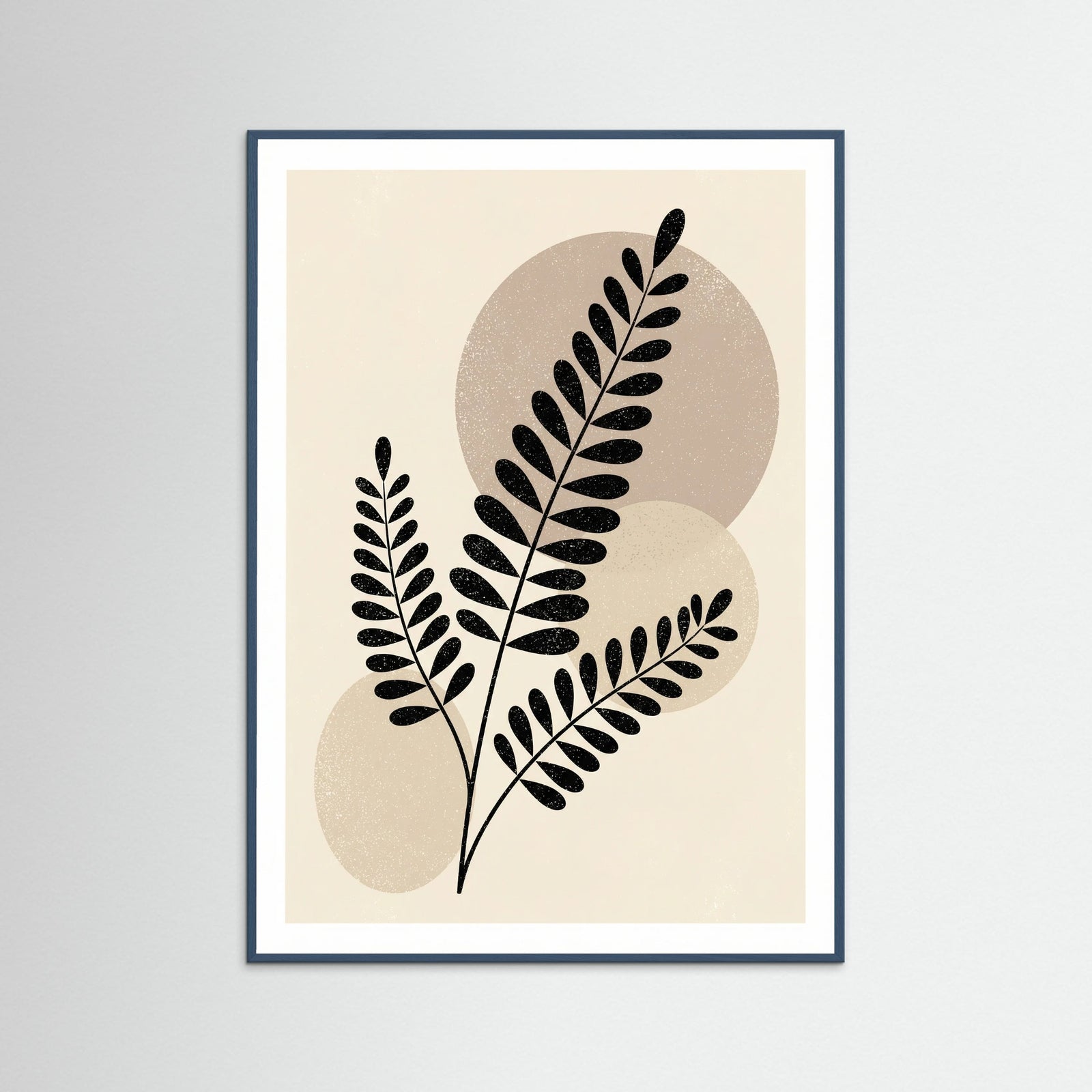 Teal Wood Shadowed Botanicals