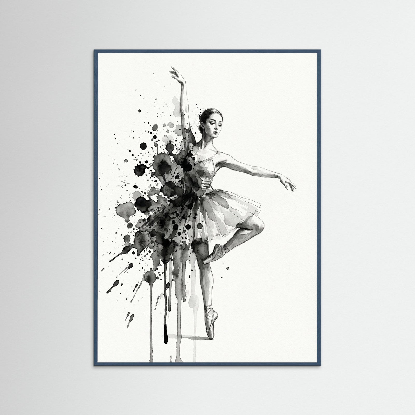 Teal Wood Shadowed Profile