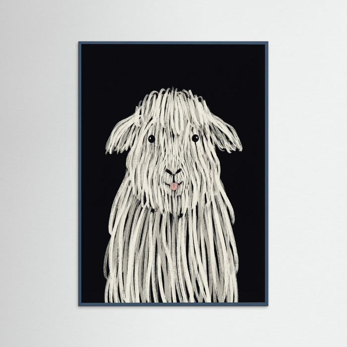 Teal Wood Shaggy Friend