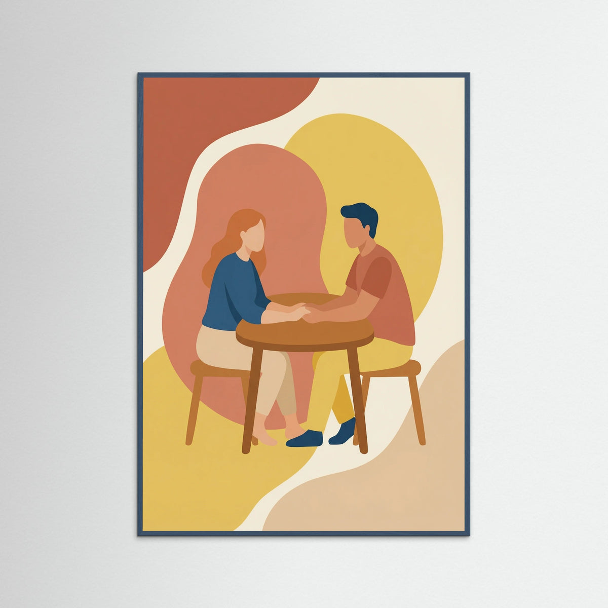 Teal Wood Shared Warmth