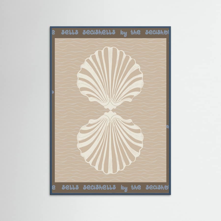 She sells seashells Poster – poster and art print