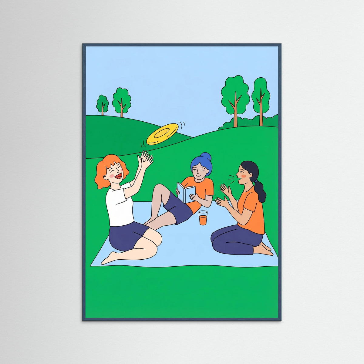 Teal Wood Shower Sisters