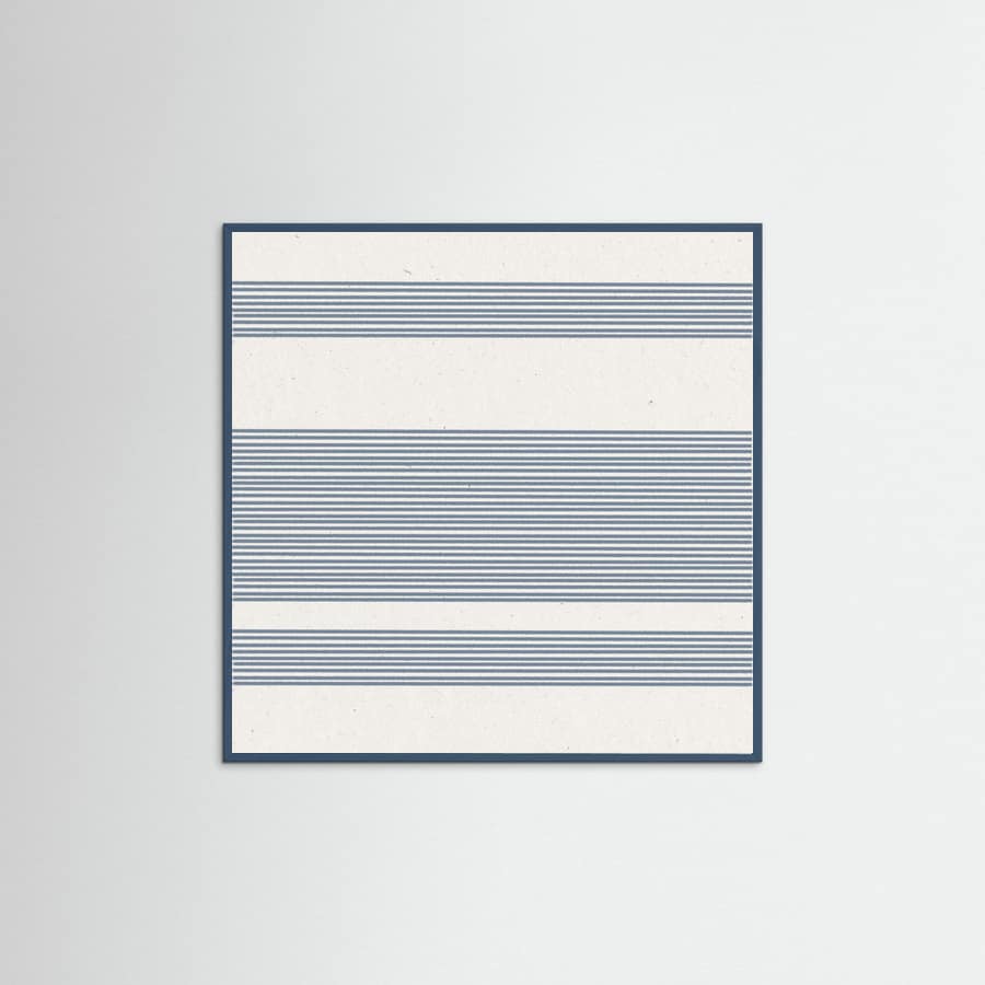 Simple Blue Lines Pattern Poster – poster en kunstdruk