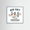 Teal Wood Ski Big Sky Montana: Pants Are For Tourists Poster