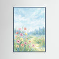Teal Wood Sky Bloom
